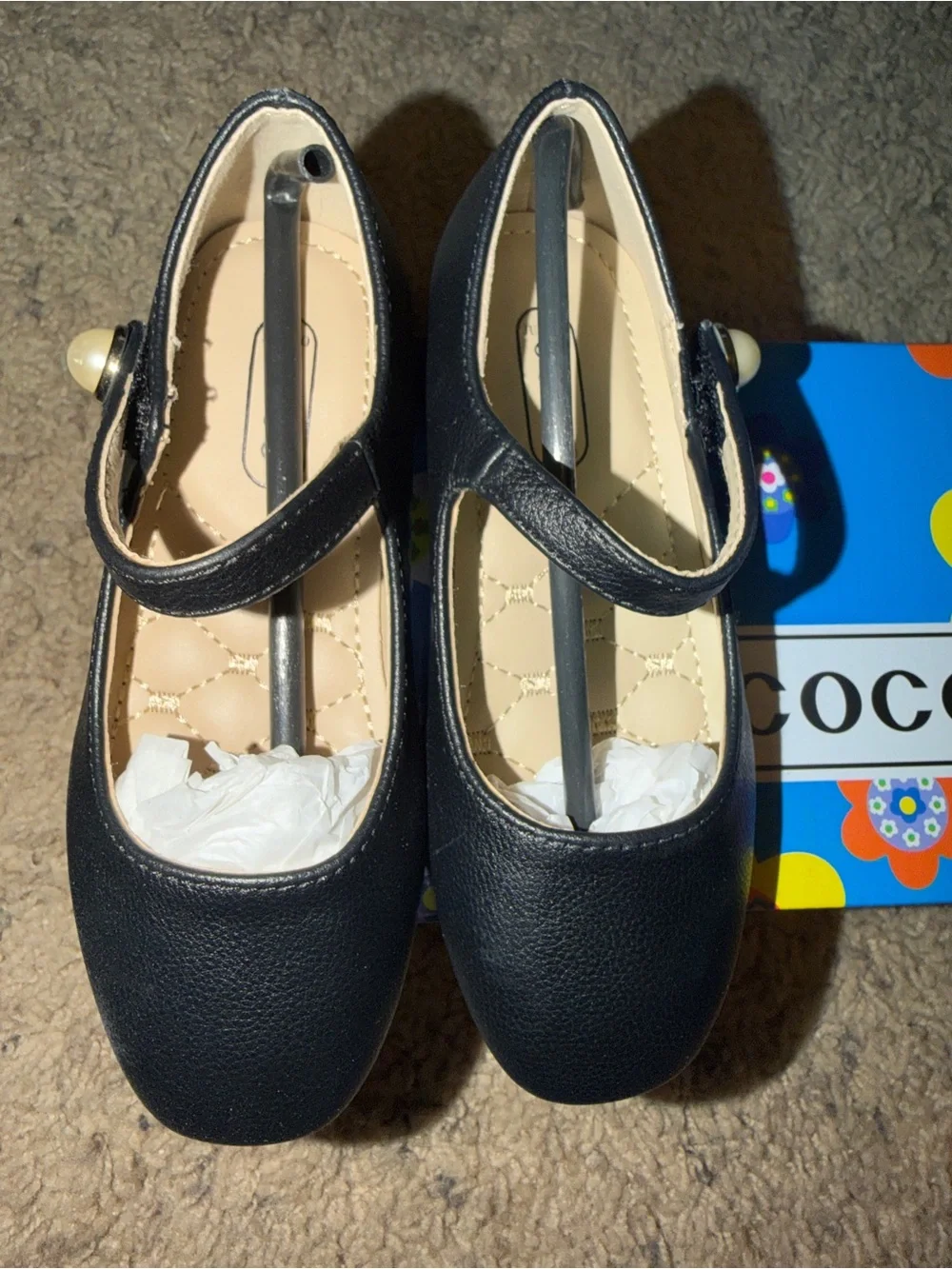 Girls' Coco Black Mary Jane Dress Shoes